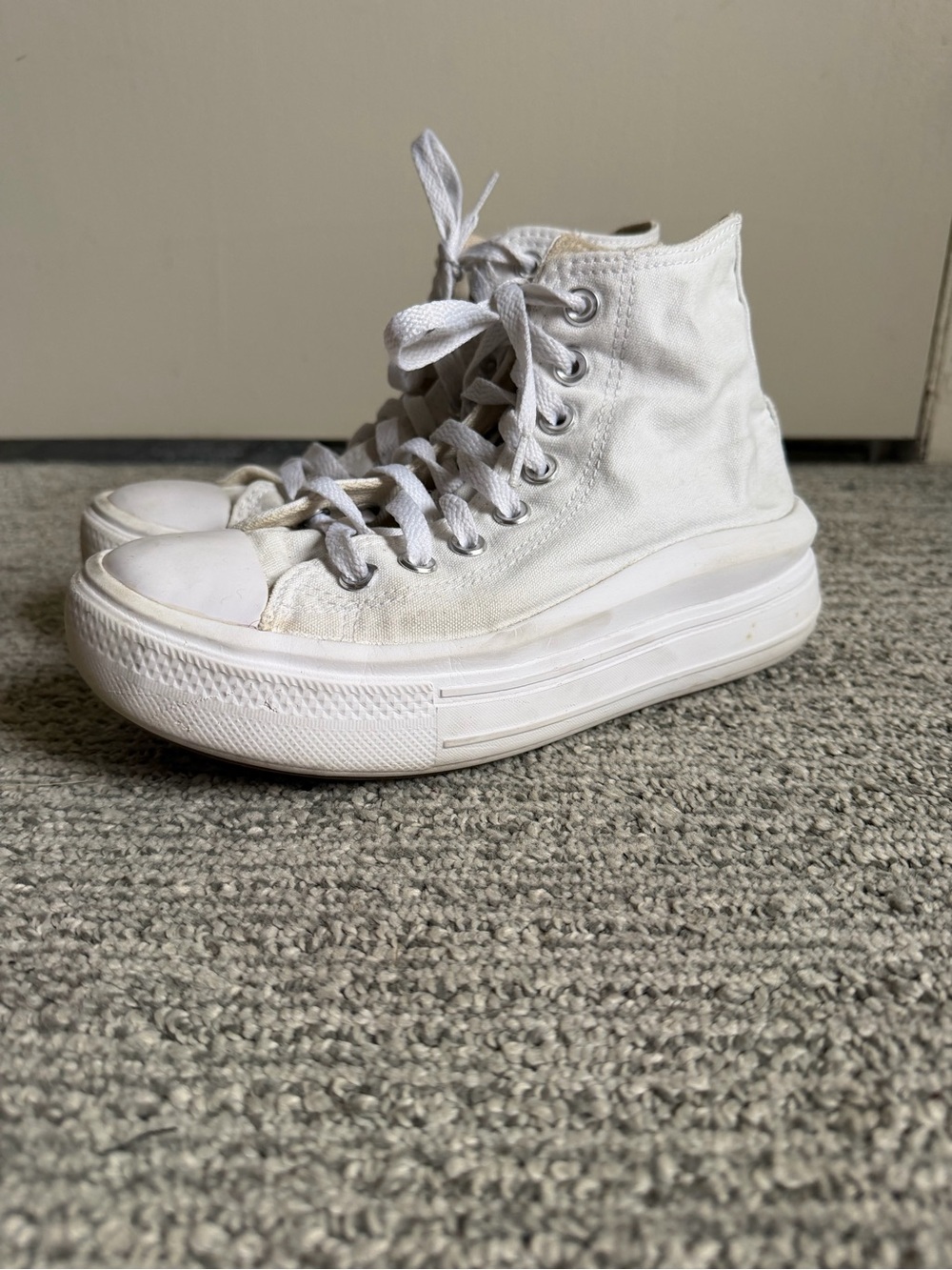 Converse Women's White High-Top Platform Sneakers